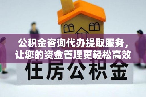 商城公积金咨询代办提取服务，让您的资金管理更轻松高效