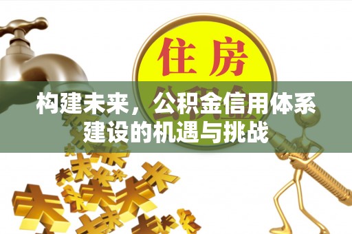 商城构建未来，公积金信用体系建设的机遇与挑战