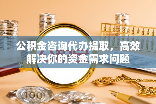 商城公积金咨询代办提取，高效解决你的资金需求问题